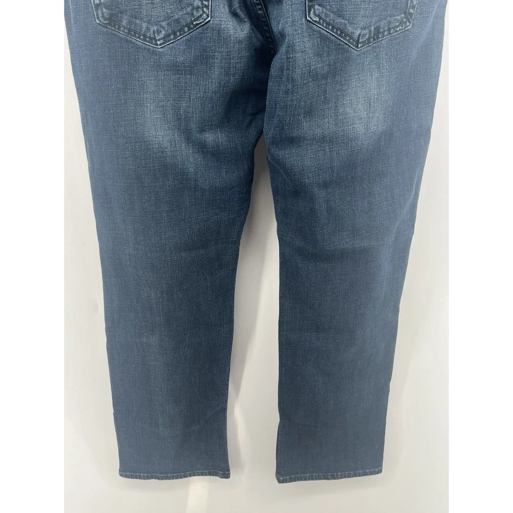Lucky Brand 121 Heritage Slim Jeans Tagged 36/30 Actual 37/29 Mid Wash Stretch